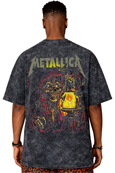 SEVBANO Tricou unisex oversize vintage, spălat, cu imprimeu pe spate, cu desi...