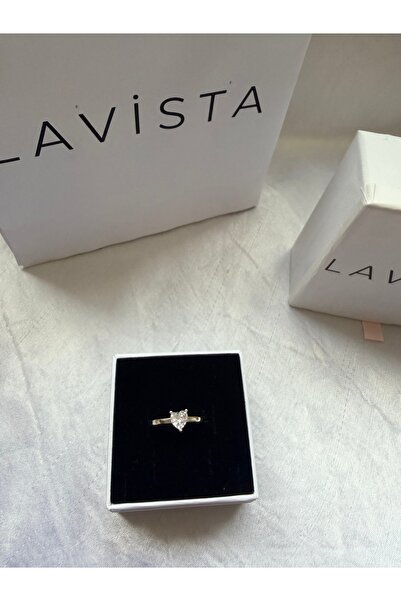 Lavista Silver Kalp Tektaş Gümüş Yüzük