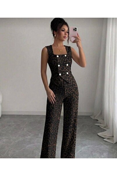 JANES Γυναικείο Σετ από Πλισέ Ύφασμα με Κουμπιά