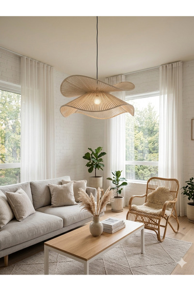 afralya home Ev Dekorasyonu Handmade Sarkıt Aydınlatma İskandinav Rustik Tarz...