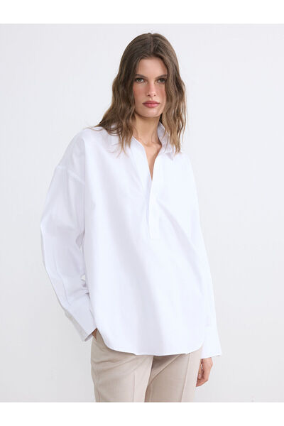 LC Waikiki Nevavm with a Difference of Lcwaikiki Classic White Shirt Collar O...