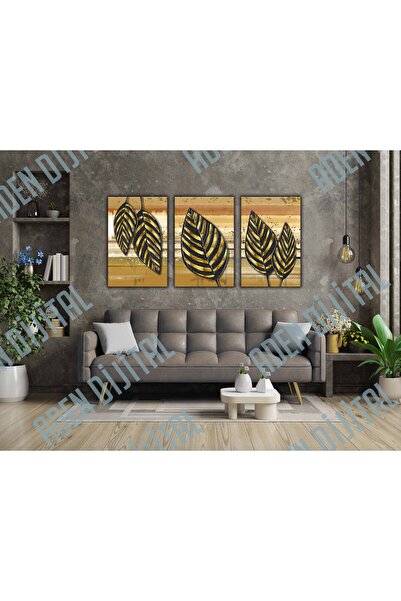 Aden SET DECORATIV DIGITAL DE 3 TABLURI PE PÂNZĂ