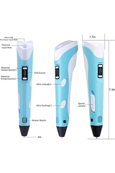 URBAN BUYERS 3D Drawing Pen with LCD Display - USB Powered 3D Printing Pen, 3D Pens for Kids, Creative Educationa