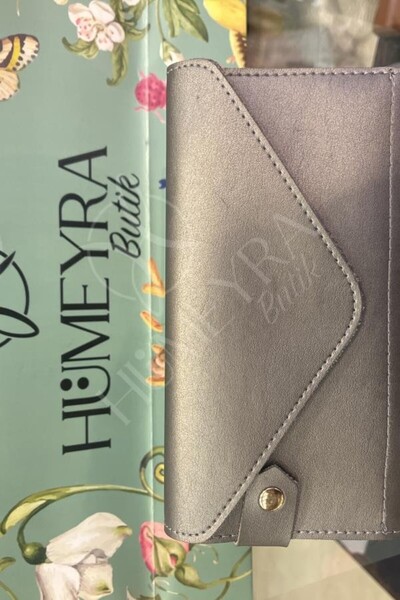 HUMEYRA Wallet with Phone Holder Standard Gray