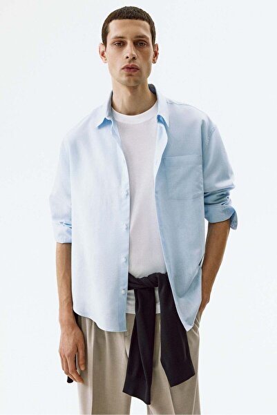H&M Relaxed Fit Linen-blend shirt