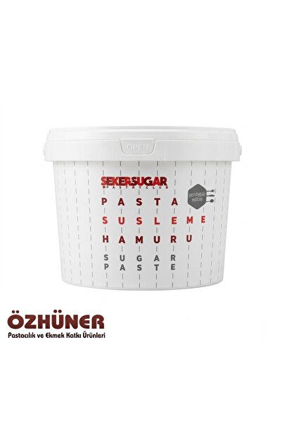 ŞEKER & SUGAR Şeker Sugar Şeker Hamuru (Sugar Paste) 2,5 KG – Beyaz – Pasta &...