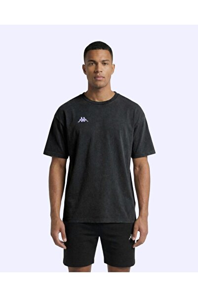 Kappa Jona Tshirt Erkek Siyah Oversize Tişört