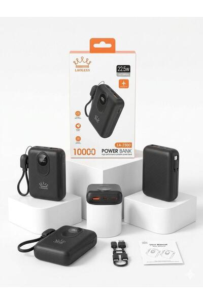 LAOLEXS باور بانك 10000mAh مع وصله TYPE C-C