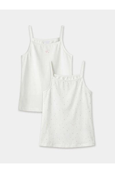 LC Waikiki Κοριτσίστικο Αθλητικό Τοπ με Τετράγωνο Γιακά και Λουράκια, 2 τεμάχ...