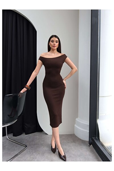 ESRAHELVACI Ασύμμετρο φόρεμα μίντι με ντραπέ γιακά