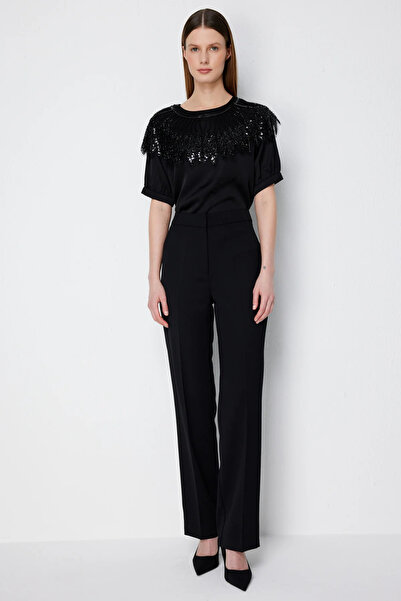 Ekol High Waist Tube Leg Pants-1016