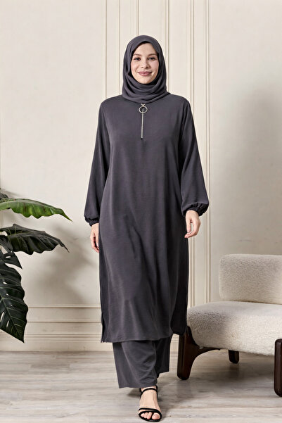 Ferace Γυναικείο Σετ 2 τεμαχίων με φερμουάρ Ayrobin σε μεγάλο μέγεθος