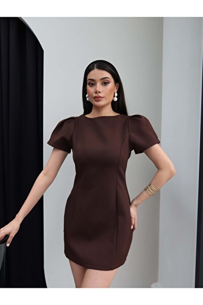 ESRAHELVACI Μίνι φόρεμα με μανίκια καρπούζι