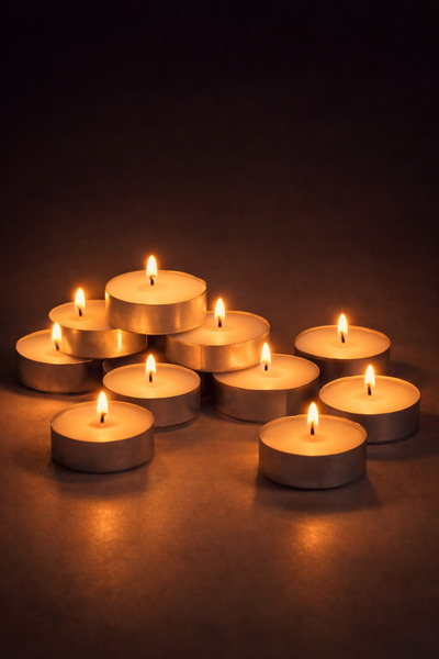 WORDAKS Tealight Mum Beyaz, 1 Adet Kokusuz, Buhurdanlık, Parti, Kutlama, Özel...