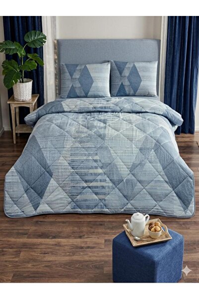 Taç RANFORCE TEK KİŞİLİK YORGAN SETİ 4 PARÇA (DOLGULU YASTIK)