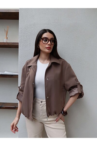 ESRAHELVACI Μπουφάν Bomber με Πόρπες στα Μανίκια