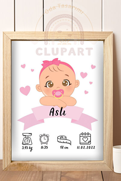 İlk Saçım Temalı Ahşap Bebek Anı Çerçevesi
