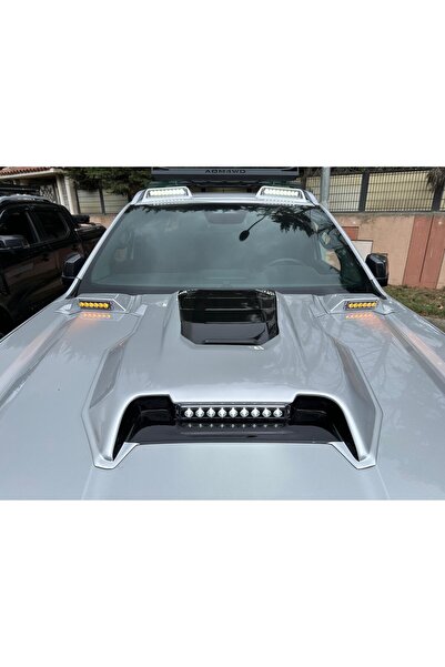 Tuning Vadisi Ford Ranger T9 Kaput Üstü Ledli Scoop 3 parça 2023 2024 2025 20...