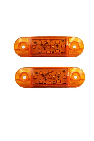 ERK 2x Καθολικό Φως Πλευρικής Σήμανσης LED για Αυτοκίνητα και Φορτηγά 12–24V ...