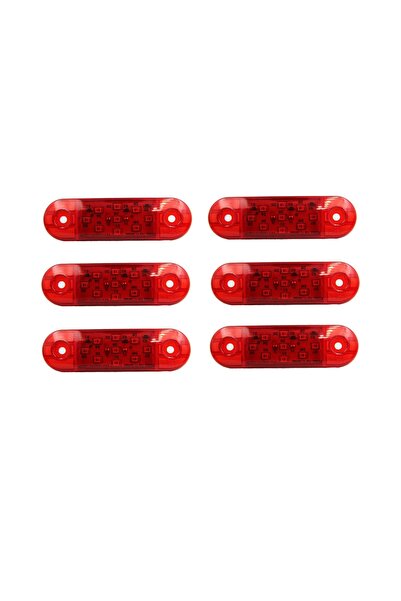 ERK 6x Καθολικό φως πλευρικής σήμανσης LED για αυτοκίνητο, φορτηγό, 12–24V, Κ...