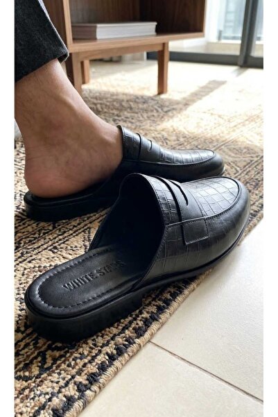 w white stars sports & wear Δερμάτινες παντόφλες με σχέδιο εθνόσημου pc-289, ...