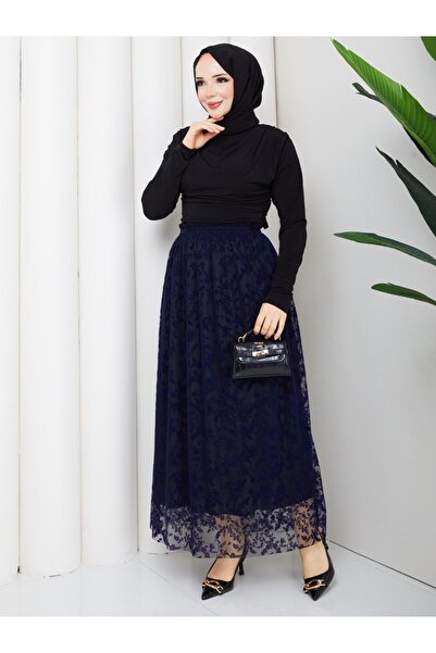 Rema ΣΕΤ ΔΥΟ ΤΕΜΑΧΙΩΝ ΜΕ ΦΟΥΣΤΑ ΑΠΟ ΤΟΥΛ ΜΕ ΣΧΕΔΙΑ ΦΛΟΚ ΣΕ ΧΡΩΜΑ ΣΑΝΤΙ ΜΠΛΟΥΖ