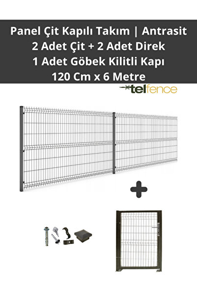 Telfence Panel Çit Takımı 6 Metre ( 2 Çit + 2 Direk + Kilitli Kapı ) Avantaj ...