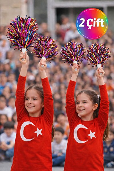 TOYFEST PonPon Φωτεινά, πολύχρωμα, ανθεκτικά και ελαφριά πομπόν επευφημιών με...