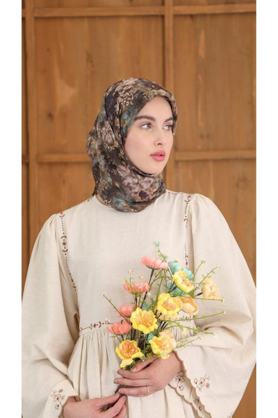 EL&BA GİYİM Carmela Desen Scarf Brown