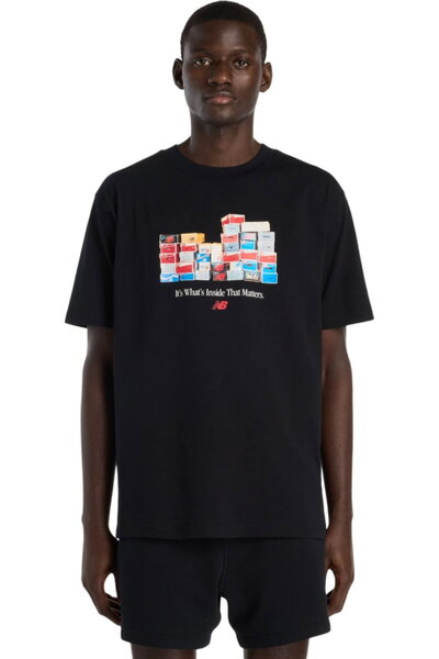 New Balance Μπλουζάκι Boxes - MT61H0DX-BK