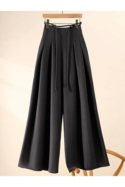 nathia outdoors Ψηλόμεσο, άνετο γυναικείο παντελόνι Sofia με φαρδιά μπατζάκια