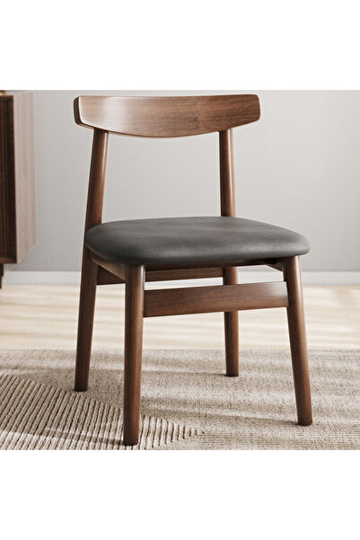 Destello ®   Μοντέρνα Καρέκλα, Καμπυλωτή πλάτη, Στιβαρή, Υφασμάτινη σκούρα βά...