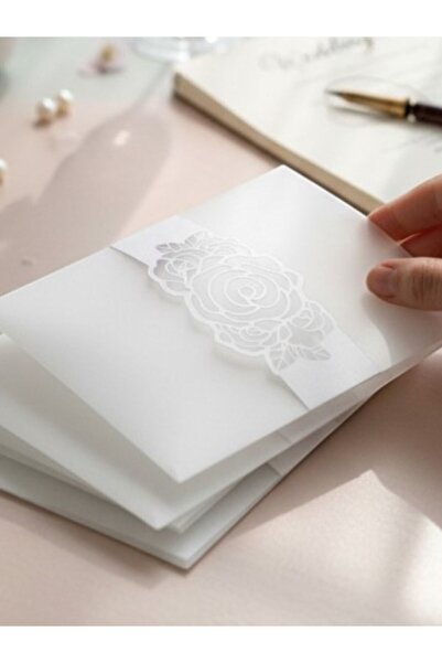 Armada Σετ 30 Λευκών Ζωνών Πρόσκλησης (Ζώνη Φακέλου) - Διακοσμητική Ταινία Κλ...