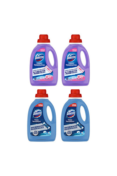 Domestos Yüzey Temizleyici 1500 ml Bahar ve Okyanus 4 lü Karma Paket