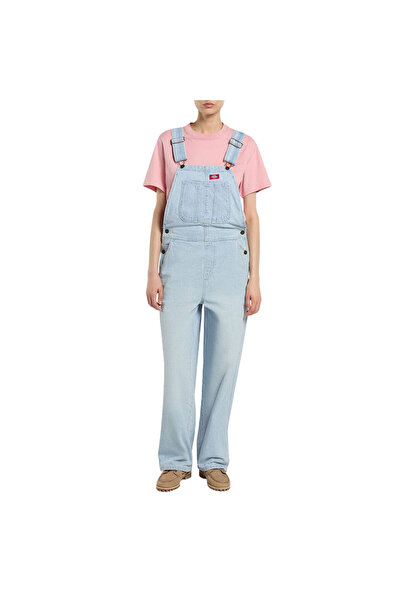 Dickies Χαλαρό τζιν παντελόνι με σαλοπέτα, γαλάζιο του ομίχλης, L