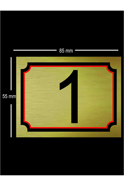 Moıdern Daire Kapı Numaralığı 1'den 30'a kadar 55X85 mm