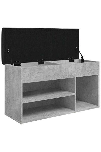 vidaxl Παπουτσοθήκη Γκρι Σκυρ. 82x32x45,5 εκ. από Επεξεργασμένο Ξύλο