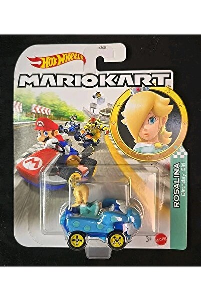 HOT WHEELS نموذج سيارة ماريو كارت روزالينا لعيد الميلاد مصنوع من المعدن المصبوب