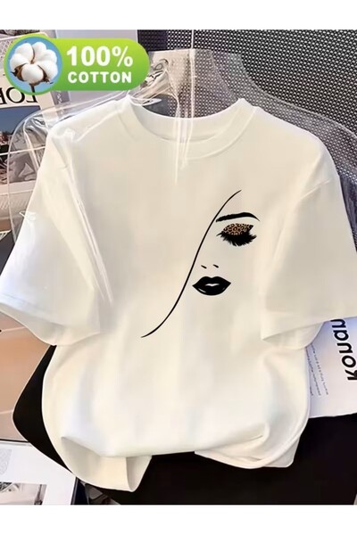 oneagılyazı Μπλουζάκι με στάμπα. Κοντομάνικο καλοκαιρινό & ανοιξιάτικο casual...