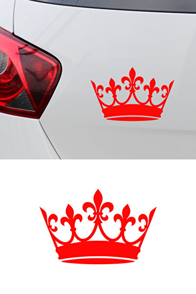 New Jargon Crown Car Sticker - Crown Car Sticker - Motor Sticker Decal 15X10Cm