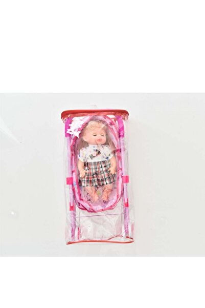 Rally Fashionable Girl Doll with Baby Carriage