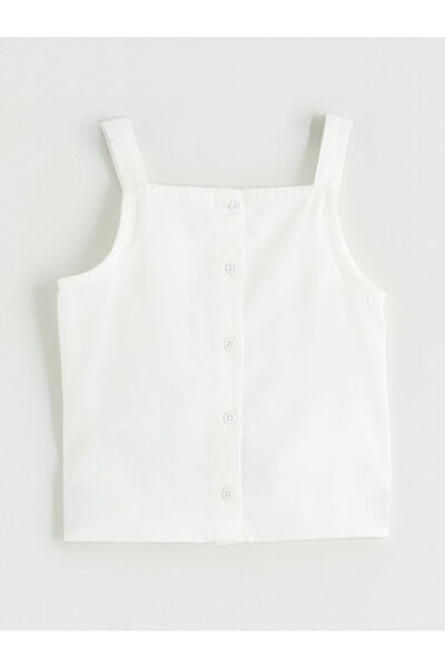 LC Waikiki Sparkling Choices Square Roba Collar Girl's Blouse from Shining Store