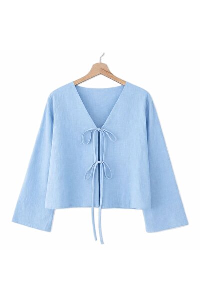 CNG MODA Πουκάμισο κιμονό με δέσιμο μπροστά και 2 κορδόνια