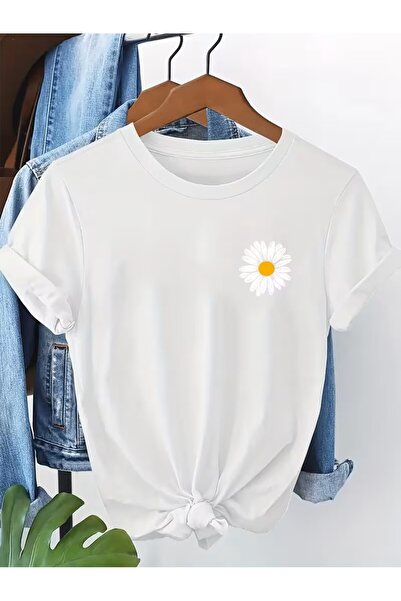 yombaa Μπλουζάκι με στάμπα. Κοντομάνικο καλοκαιρινό & ανοιξιάτικο casual τοπ,...