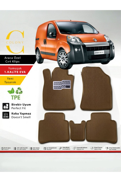COLONY Fiat Fiorino Hücreli Premium 1.Kalite Eva Paspas Seti Paspas Takımı & ...