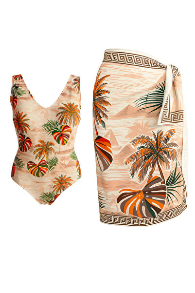 SAILOR moda Costum de baie Pareolu cu decolteu în V și model