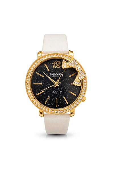 Francesca di Geneva Γυναικείο ρολόι, Φρανσέσκα ντι Ζ'ενεύκα, χρυσό, λευκό λου...