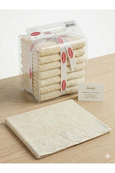 Hobby Rainbow 30X50 Σετ 10 Πετσέτες Κουζίνας Κρεμ