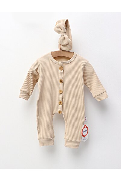 MiniKids Ολόσωμη φόρμα με κορδέλα, Marry, κρεμ