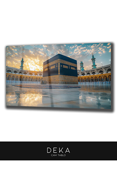 DEKA AKSESUAR KABE DİNİ GÖRÜNTÜSÜ DEKOR CAM TABLO
